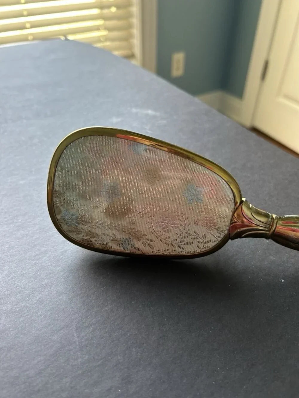 Mid Century Vintage Hair Brush Metal Handle